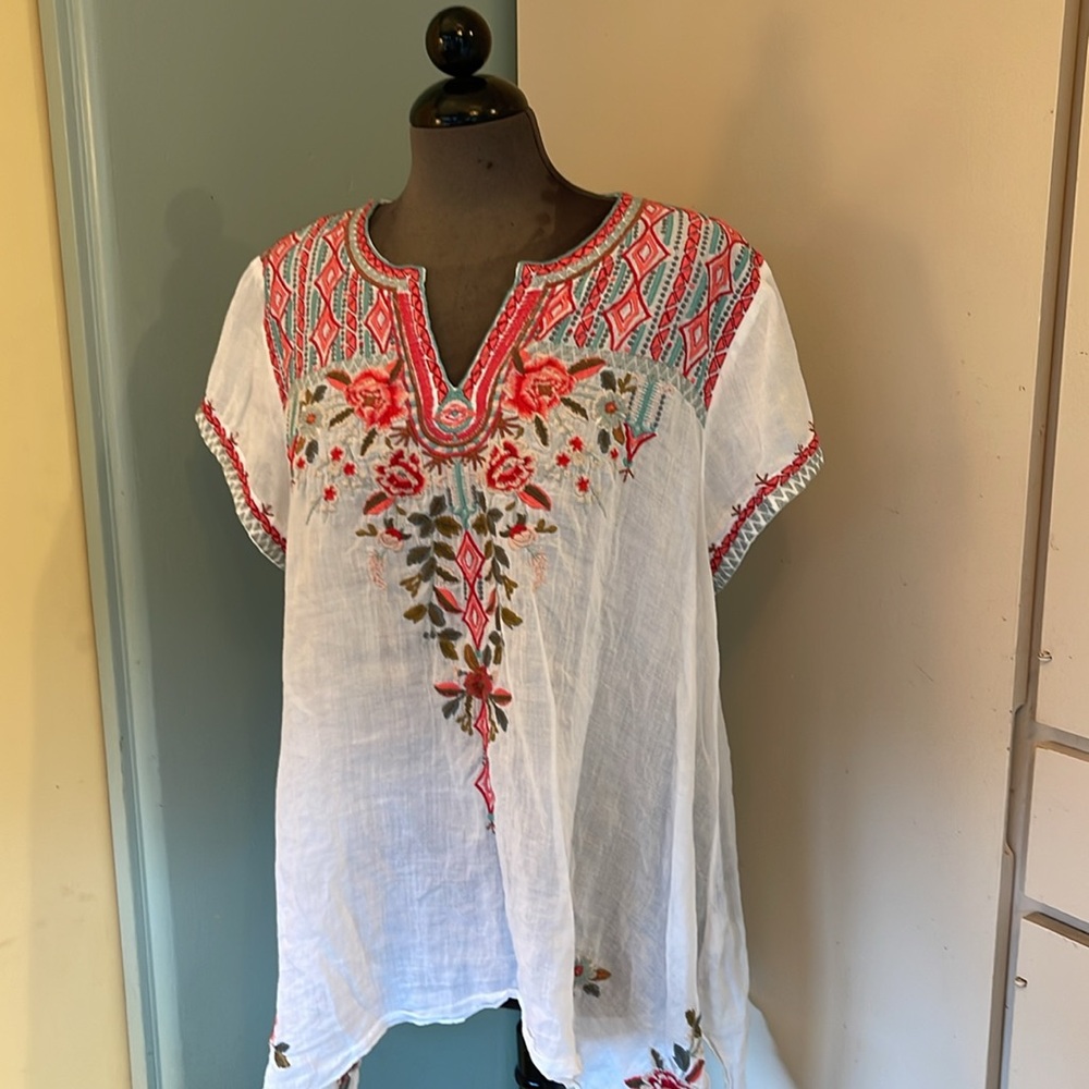 Johnny Was Workshop bohemian tunic size xl